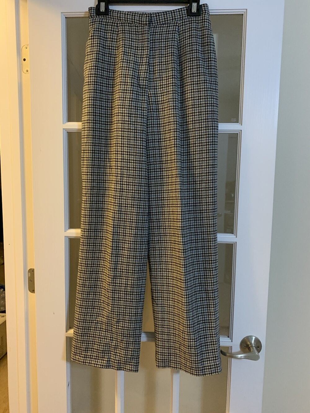 Eagles eye womens houndstooth black and blue pants womens SZ 8